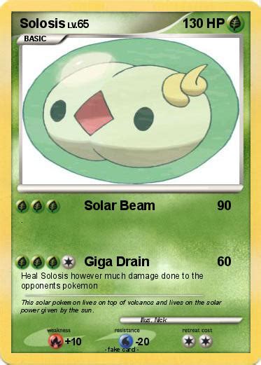 Pokémon Solosis 45 45 Solar Beam My Pokemon Card