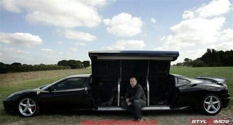 Maybe you would like to learn more about one of these? Black Ferrari 360 modena Limo with butterfly doors ♥ :D | Ferrari vs Lamborghini | Pinterest ...