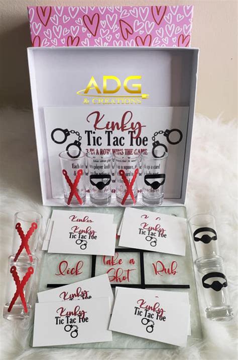Erotic And Kinky Adult Tic Tac Toe Drinking Board Games Date Etsy