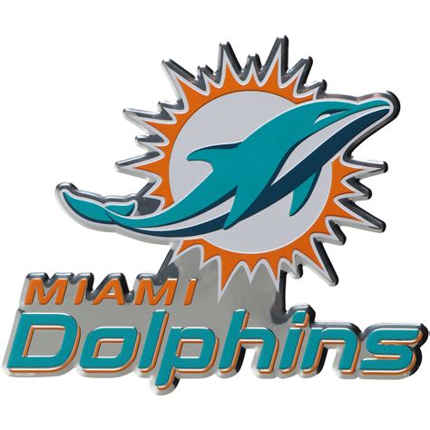 The unbeaten miami dolphins faced the cleveland browns in the divisional round. Miami Dolphins Embossed Color Emblem 2 Dolphin Logo ...