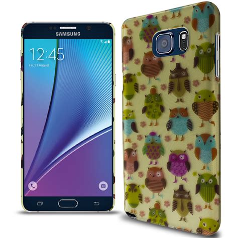 Hard Phone Case For Samsung Galaxy Note 5 Fancy Owl
