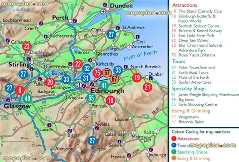 Tourist Map Of Edinburgh Scotland Tourism Company And Tourism