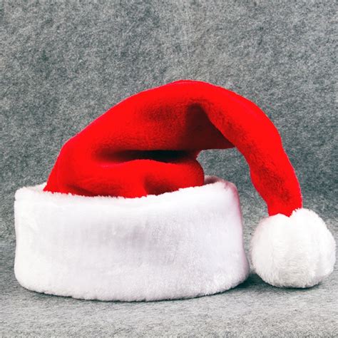 Luxury Santa Hat Premium Plush Thickened Enlarged Wholesale