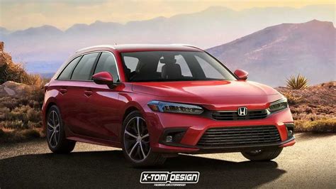 2022 Honda Civic Gets Wagon Makeover In Unofficial Rendering