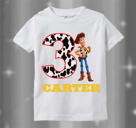 Toy Story Woody Birthday Shirt Cow Print