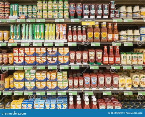 Sauce Aisle In Supermarket Editorial Image Image Of Grocery 154142240