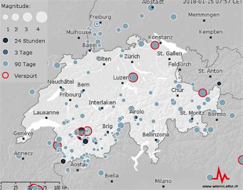 Warum es oft zu häufungen in kurzer zeit kommt. 1230 Erdbeben in der Schweiz in einem Jahr registriert ...