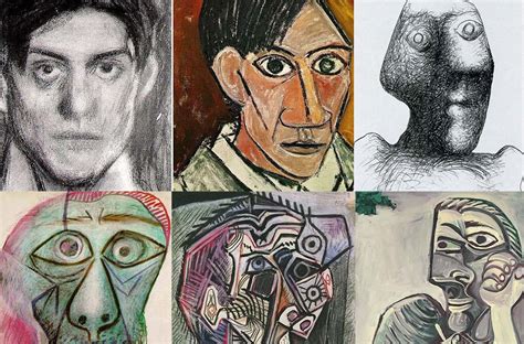Picasso’s Self Portrait Evolution From Age 15 To Age 90 Rare Historical Photos