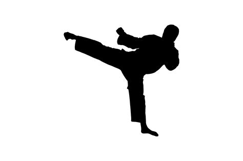 Silhouette Karate At Getdrawings Free Download
