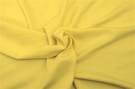 Yellow Cotton 2x1 Rib Knit Fabric By Yard 713 Ebay