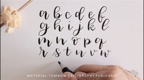 Calligraphy Writing With Brush Pen The Calligraphy Pens Have Smooth