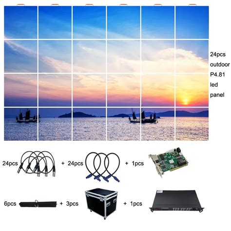 3x2m Outdoor P4 81 Portable Led Display Screen For Events And Stage Backgound With Video