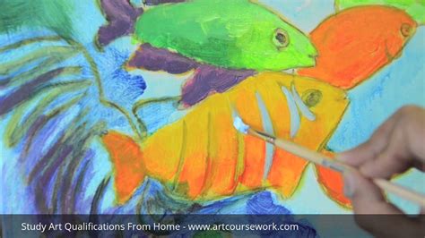 Acrylic Painting Tutorial Tropical Fish Youtube