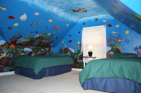 Coral Reef Mural By Artist Todd Fendos Kids Bedroom Wallpaper