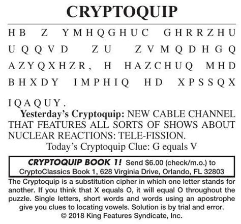 Todays Cryptoquote Printable Printable World Holiday