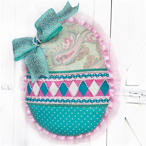 Elegant Easter Egg Wreath Attachment Spring Front Door Etsy