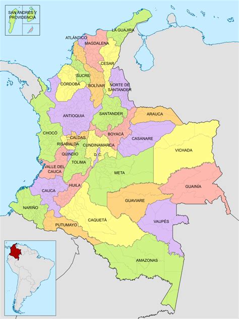 Mapas Del Mundo Mapa De Colombia Con Sus Departamentos Porn Sex Picture