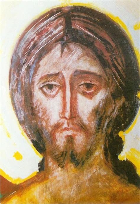 Detalle De Rostro De Cristo Kiko Arguello Iconos Bizantinos Arte