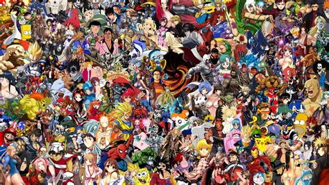 Wallpaper Anime Mashup By Attats On Deviantart Retro