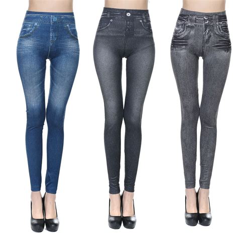 New Sexy Women Jeans Skinny Jeggings Stretchy Slim Leggings Skinny Pants Body Hugging Imitation