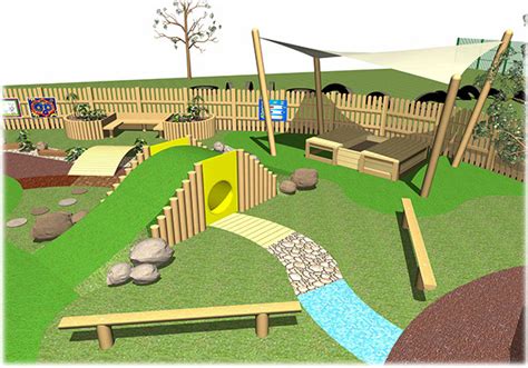 Natural Outdoor Play Space On Behance