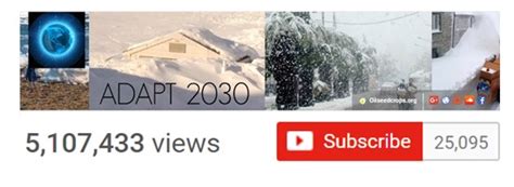 Adapt 2030 Mini Ice Age 2015 2035 Channel On Youtube Has Surpassed
