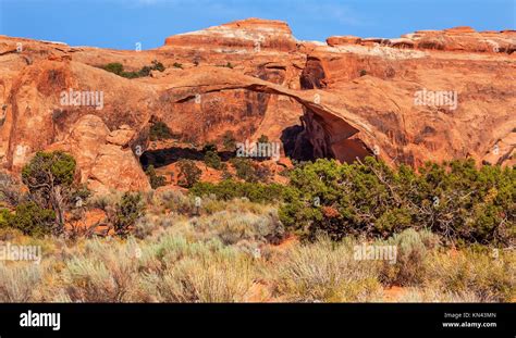 Landscape Arch Rock Canyon Abstract Devils Garden Arches National Park