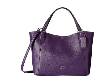 Purple Leather Coach Bag Iucn Water