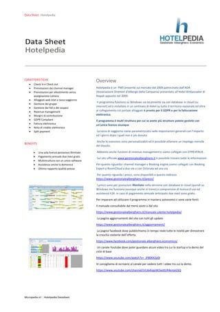 Datasheet Hotelpedia PDF