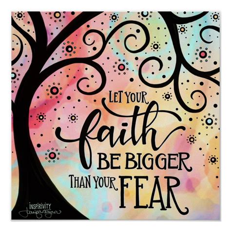 Faith Over Fear Poster God Answers Prayers Faith Over Fear Fear Quotes