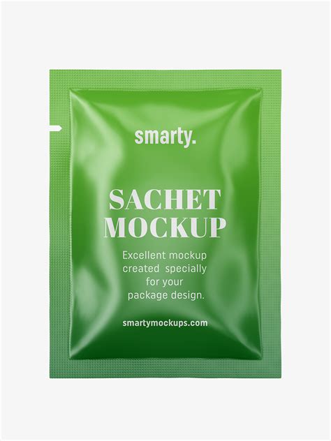 Sachet mockup / glossy - Smarty Mockups
