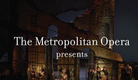 La Opera Metropolitana De Nueva York Vía Streaming Secretaría De