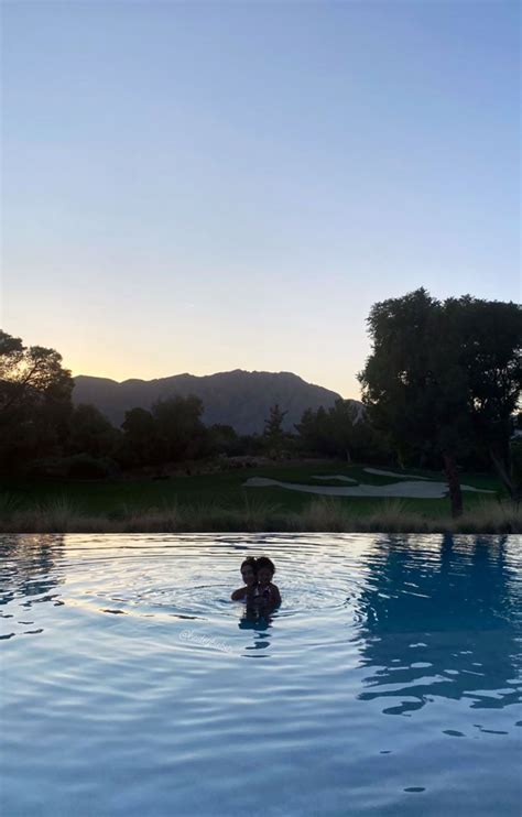 Kylie Jenners Daughter Stormi Swims With Hailey Baldwin Pic