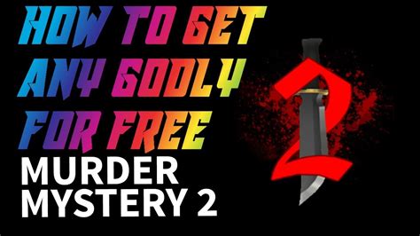 The innocent, the sherrif and the murderer. GET ANY GODLY FOR FREE IN MURDER MYSTERY 2!! *HACK* (MAY ...
