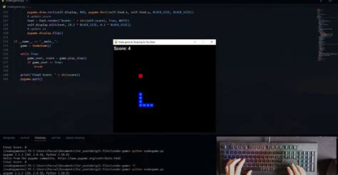 I Made The Snake Game Using Pygame In Python Youtube And Github Links