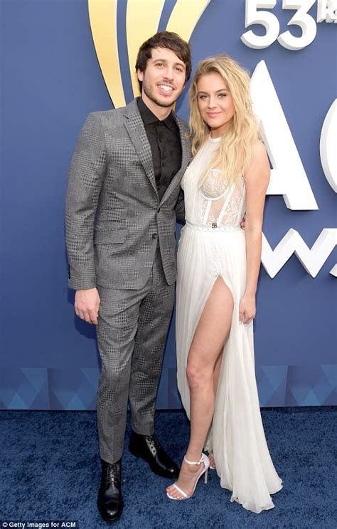Kelsea Ballerini Stuns In Sexy White Dress As She And Morgan Evans Kiss