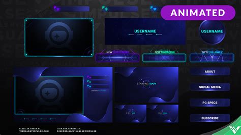 Dark Matter Pack Space Overlays For Twitch Streamers
