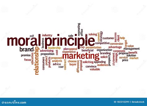 Moral Principle Word Cloud Concept Stock Illustration Illustration Of Prospect Principle