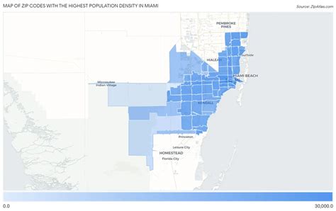Highest Population Density In Miami By Zip Code Zip Atlas