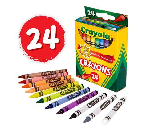 24 Crayola Crayons School Supplies Crayola
