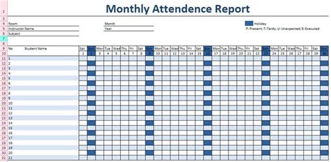 Free Employee Attendance Sheet Template Excel Tmp Riset