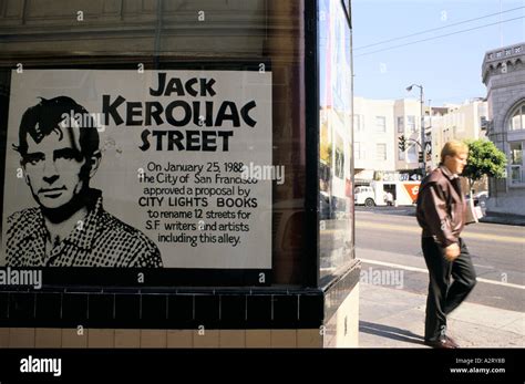 Jack Kerouac Street Poster San Francisco Usa Stock Photo Alamy
