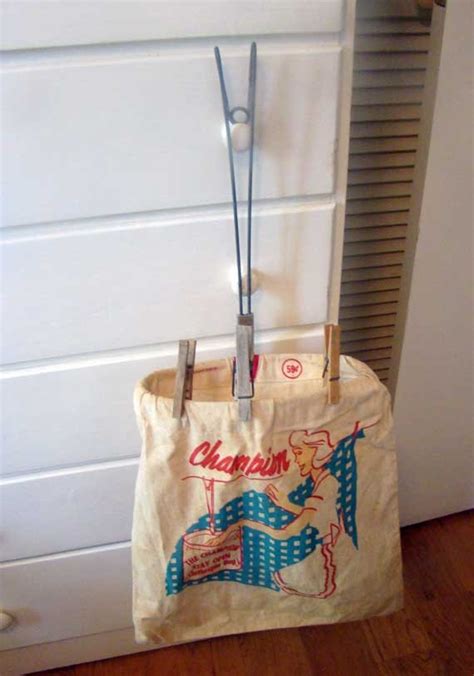 Vintage Clothespin Bag Hanging Clothespin Bag Folding Etsy