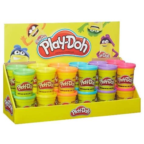 Play Doh Assorted 24ct Cans Bulk Case Original Interactive Toys 4oz Hasbro