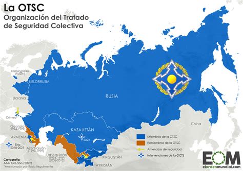 El Mapa De La Otsc La Otan Rusa Mapas De El Orden Mundial Eom