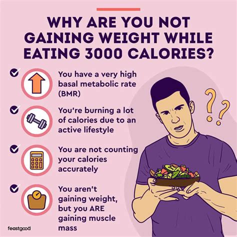 Eating 3000 Calories A Day And Not Gaining Weight 4 Reasons