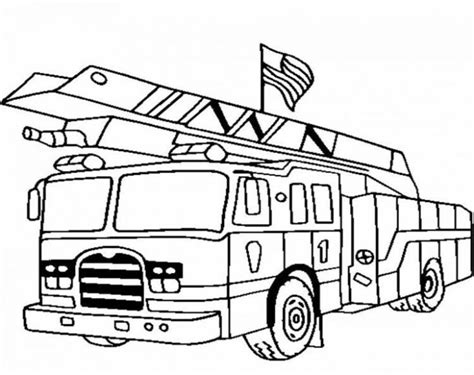 Fire Truck Coloring Pages Coloringish