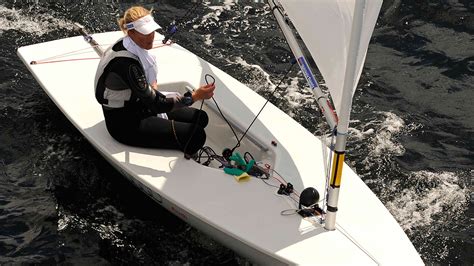 The laser radial is generally sailed and raced by lighter weight sailors. Laser Radial - For sailors with a smaller physique