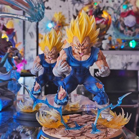 Anime Dragon Ball Z Gk Vegeta Figure Majin Vegeta Figurine 28cm With Base Pvc Statue Action