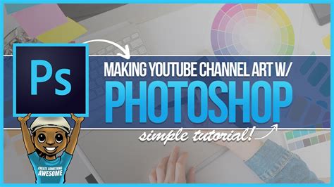 How To Make Youtube Channel Art From Scratch Photoshop Tutorial Step
